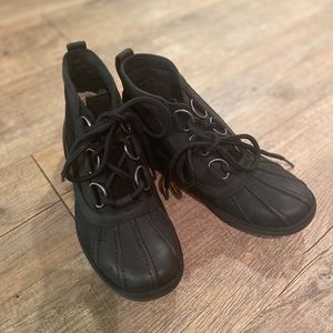 Brand new worn once UGG boots with wool lining.